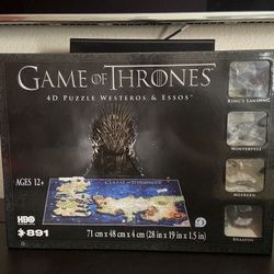 Game of Thrones 4D puzzle Westeros & Essos