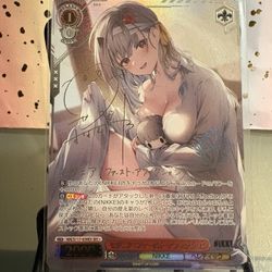 Signed Modernia Foil Weiss Schwarz Nikke Goddess of Victory NIK/S117-059EX SEC+