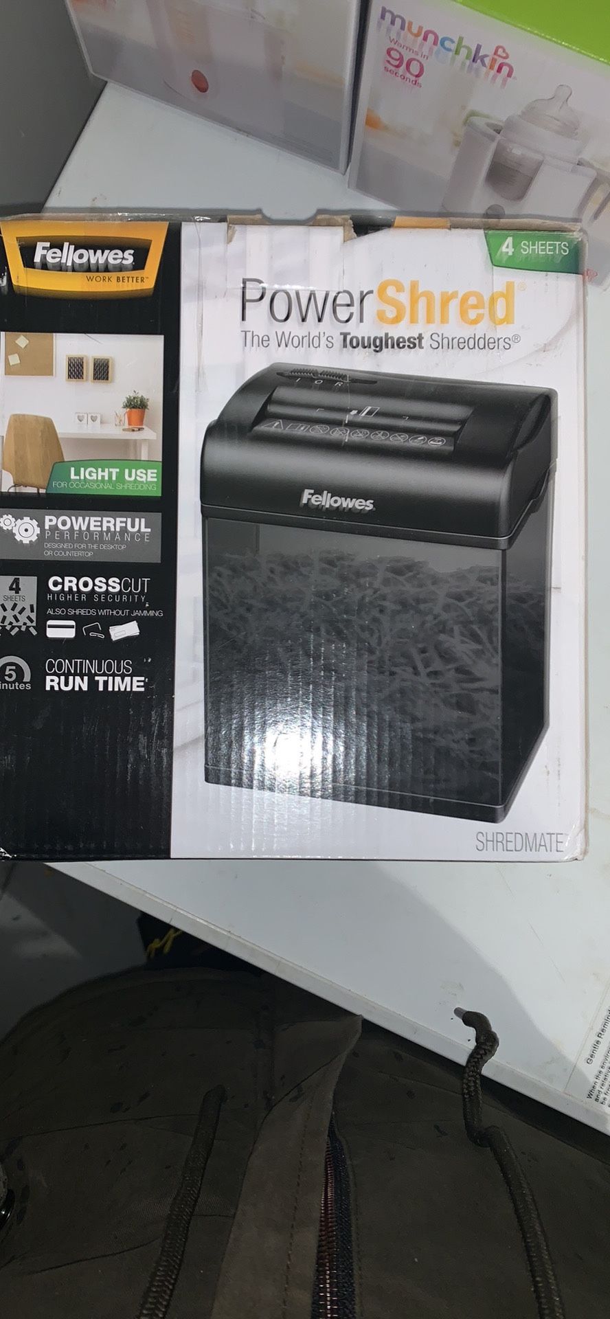 Fellowes Powershred Shredmate Paper Shredder Black