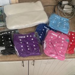 20 ALVAbaby Cloth Diapers And Inserts (never Been Used)