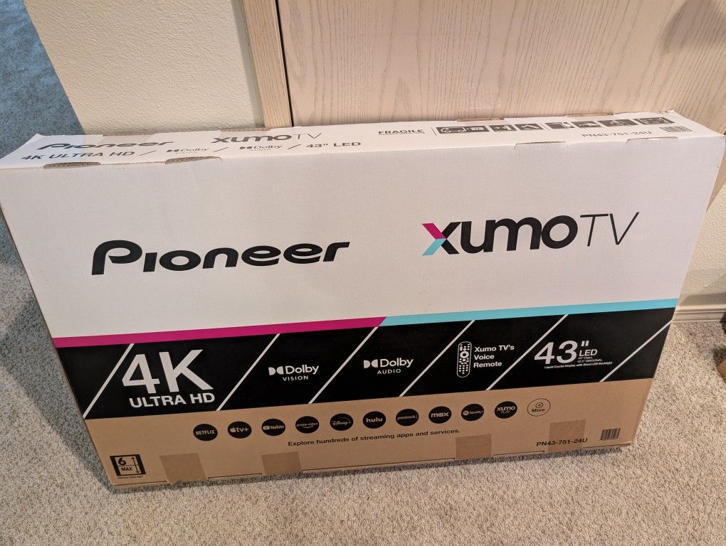 Pioneer 43" Flat screen Tv