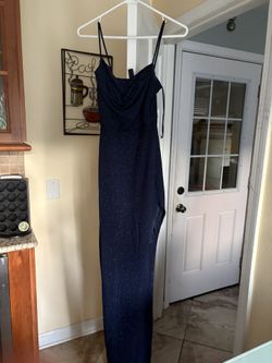 blue prom dress