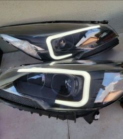 13-16 Ford Escape LED DRL Projector Headlights Luces Calaveras Micas Faros Focos Faroles Headlamps