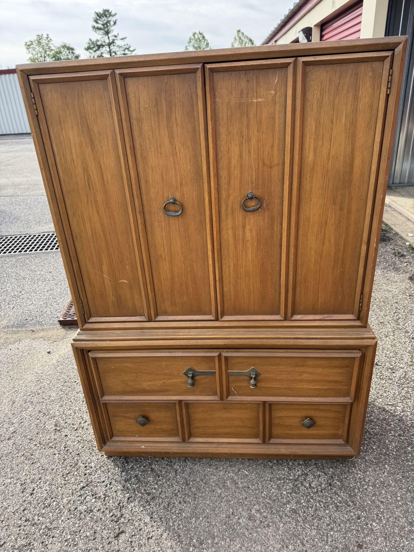 Drexel Collage Group Armoire. 38” wide 19” deep 54 1/2” tall