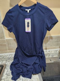 Threads 4 Thought Women's Wrap Dress, Navy, Size  XS