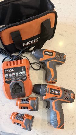 RIDGID 12V drill + impact driver combo kit