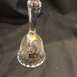 5 1/4” Crystal Bell Kristal Aajecar 24% PbO 24% Lead Crystal Yugoslavia