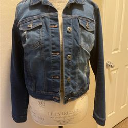 New Dark Stratchy Jean Jacket M $10 Firm PUO 