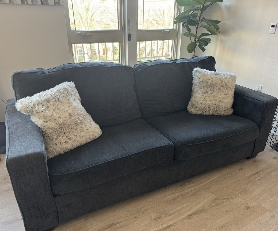 MODERN COUCH WITH LOVE SEAT SET Willing To Negotiate!!