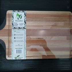 Solid Wood Butcher Block Cutting Boards With Handle New 
