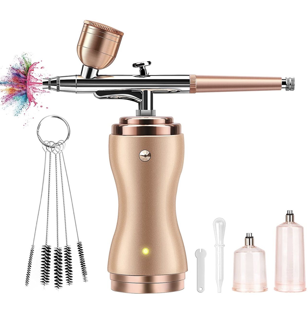 Airbrush Kit with Compressor, Portable Cordless Air Brush Gun Set for Painting