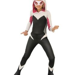 Marvel Rising Spider-Gwen Hero MISSING MASK Girls Kids Small Cosplay Costume GUC