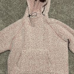 PINK pink fuzzy hoodie