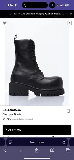Balenciaga Stomper Boots Size 40