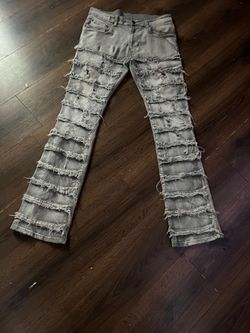 Gray stacks jeans size 34-36 trade or sell