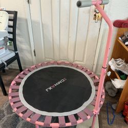 Pink Workout Trampoline 450 Lbs Weight Capacity