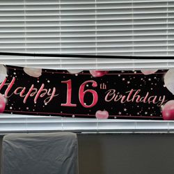 16th Birthday Banner