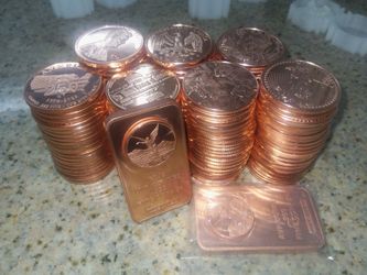 Best Price Online! 1 oz coins and bars tubes of 20 oz copper 5 oz libertad bars  (Might trade for silver)