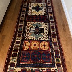 10x3.6 Antique (1890) Caucasian Kazak Rug 