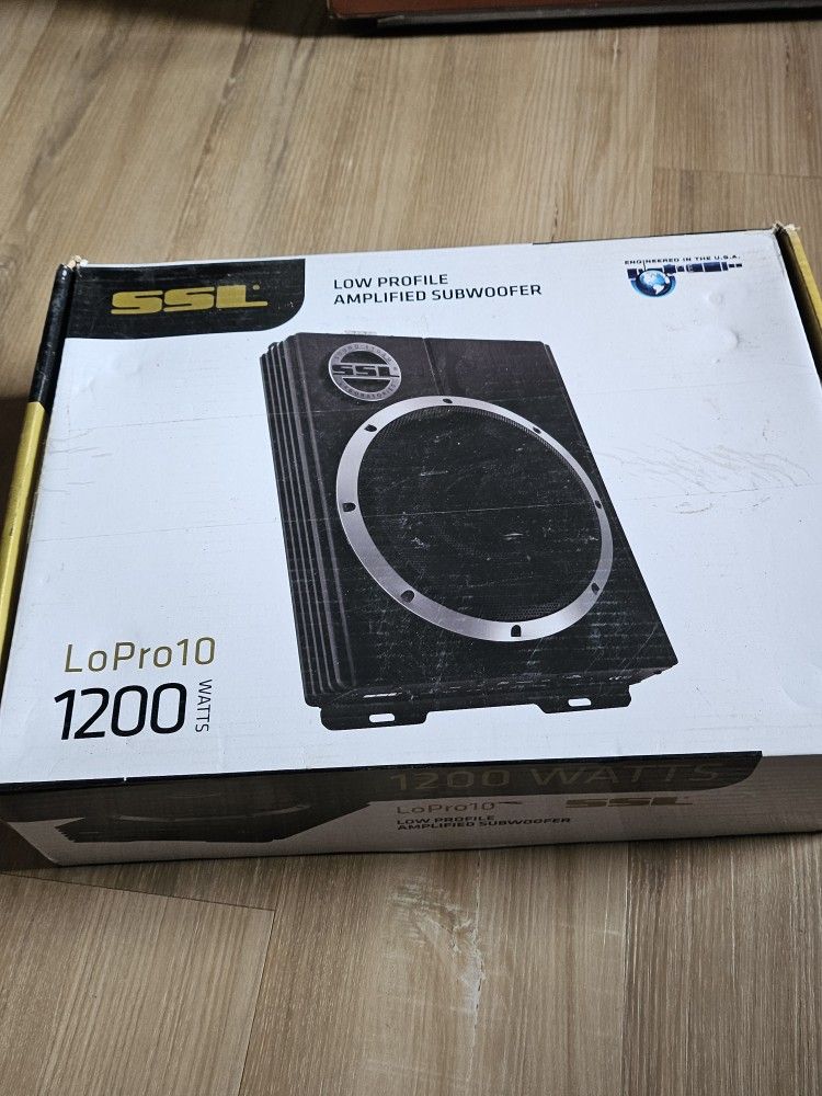 1200 Watt Car Stereo Ampliied Slim Subwoofer
