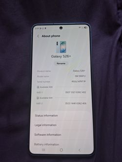 Samsung S26+ 256GB Verizon