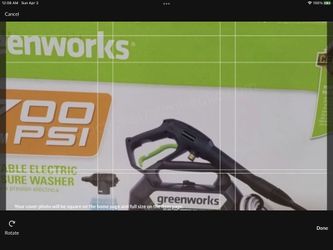 Green works Pressure washer 1700 psi
