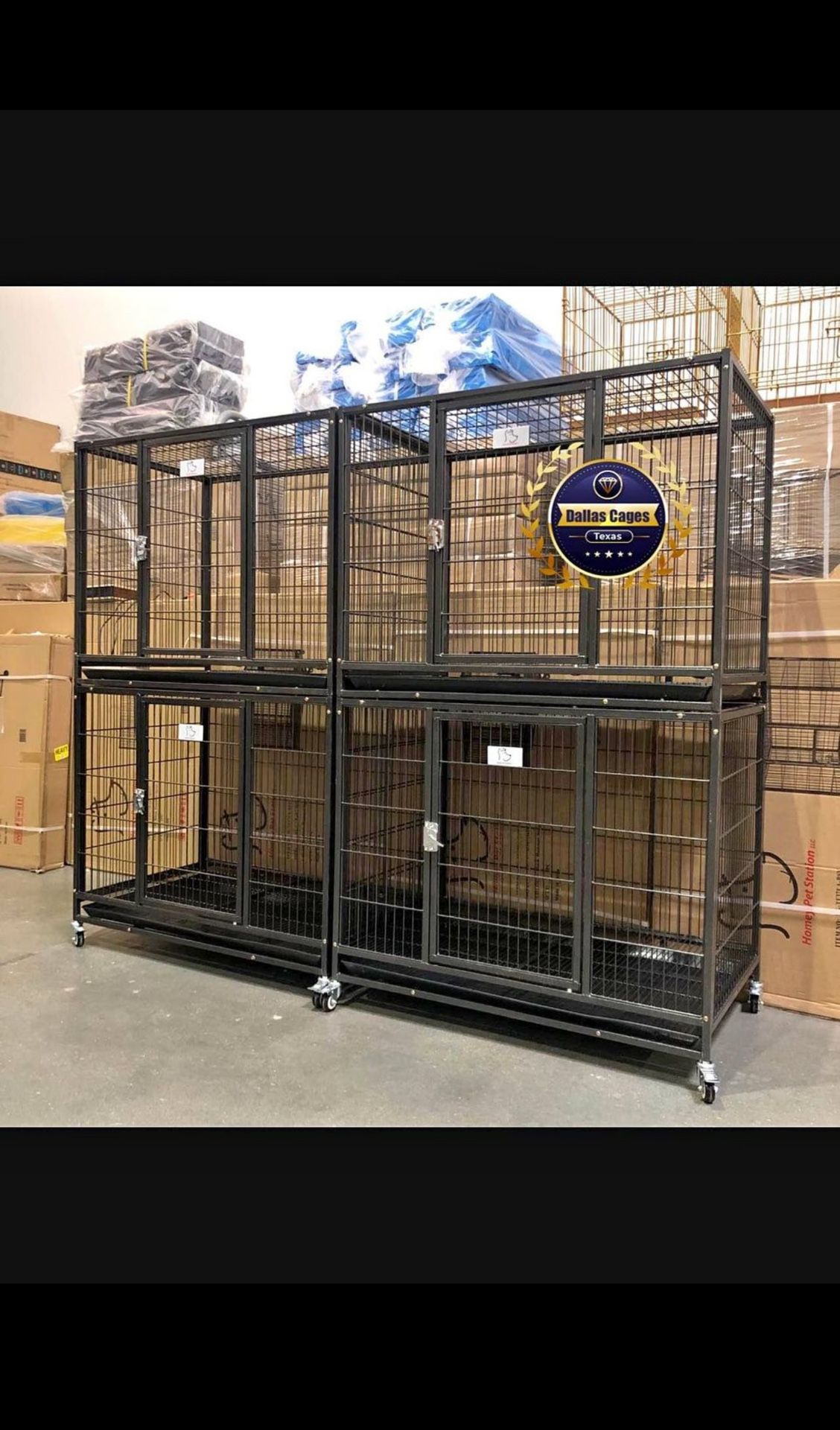 Dog Pet cage Kennel Size 37” Medium Set Of 4 New In Box for Sale in ...