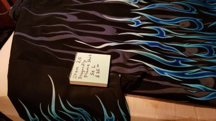 Biker shirt made by dragonfly barely ever worn