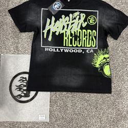 Hellstar Path to Paradise Men's Graphic T-Shirt Black Green Short Sleeve Size L