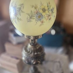 Vintage Victorian Style Handpainted Parlor Lamp
