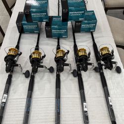 New Shimano Baitrunner 12000D on New Billfisher 7'0" 17-40lb Live Bait series, Rods
