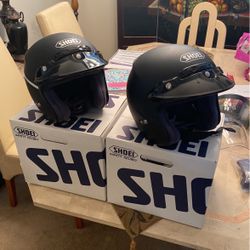 Pair Of Shoei RJ Platinum 3/4 Helmet Used Once
