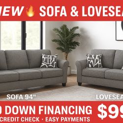 New Luxury Comfort Now Available – 2-Piece Light Brown Sofa Set ONLY $985 | $0 Down + Same-Day Delivery