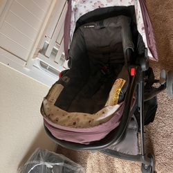 Car Seat & Stroller Combo For Girls 