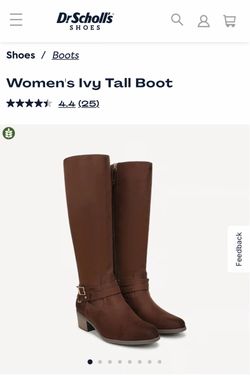 Dr. Scholl's Women's Ivy Tall Boot 7.5 Med Calf