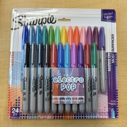 Electro Pop Limited Edition Sharpie Fine Point Assorted Colors 
