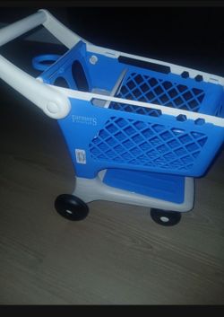 Toddlers farmers market shopping cart