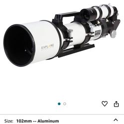  AR 102mm Aluminum Tube Achromatic Refractor Telescope WITH stand.