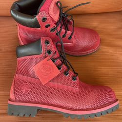 Timberland 6 Inch Premium Red Exo Web Grid Tech Boots