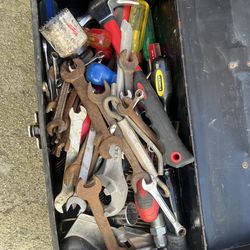 Tool box with some tools
