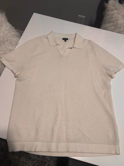 Express  Cream Polo Shirt