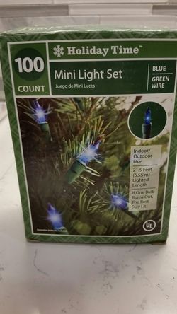 100 Blue Mini Light. 21.5 Feet Light