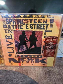 Bruce Springsteen & The E Street Band - Live in New York City (2-CD Set, 2001) w/ Hype Sticker
