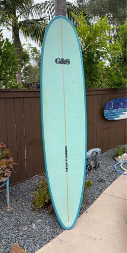 8’6” G & S surfboard longboard Midlenth
