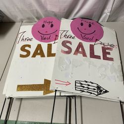 4 pcs Garage Sale Signs