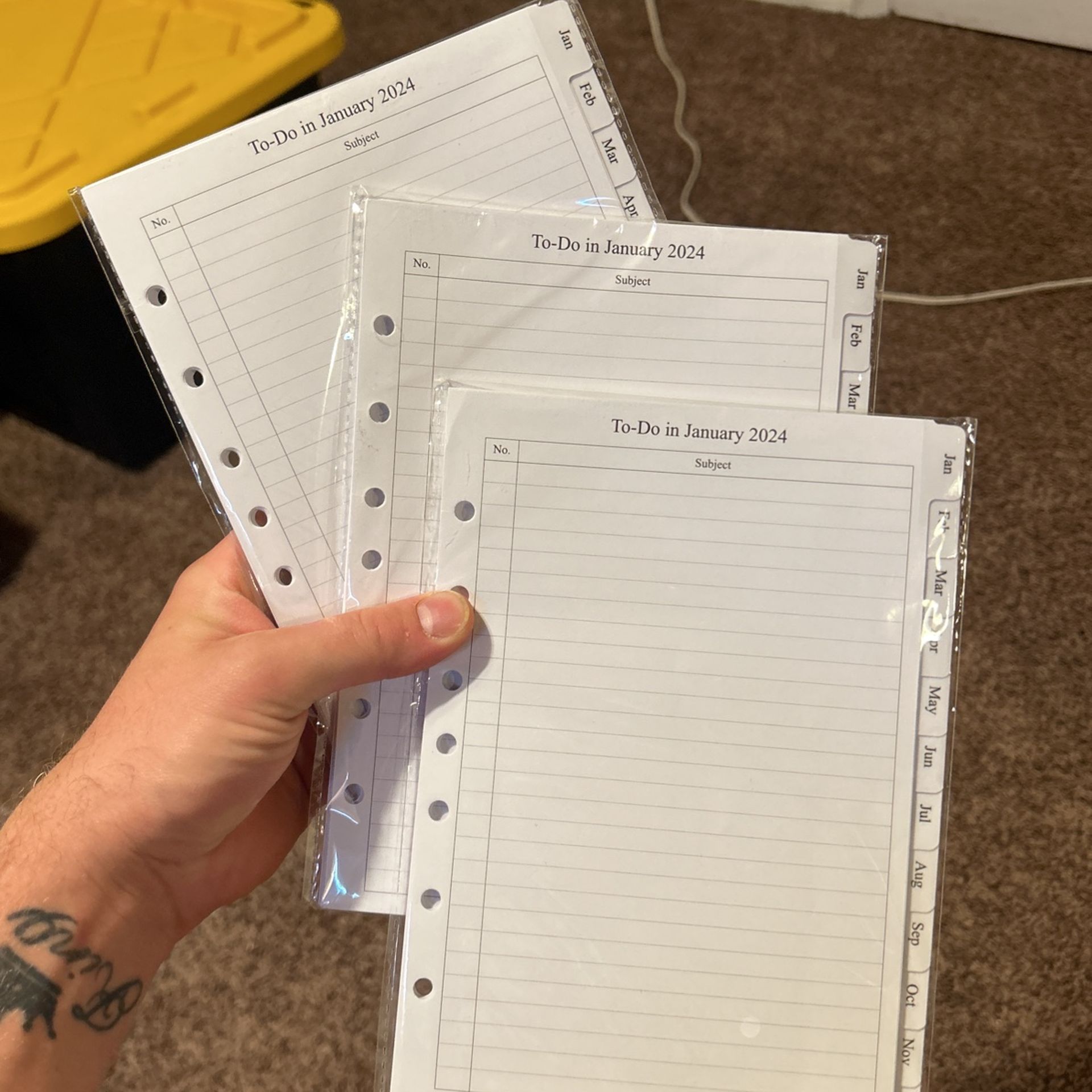Brand New 2024 To Do In January Notepads