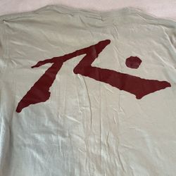 Rusty Baseline Long Sleeve T-Shirt small men basic logo green gray surf classic