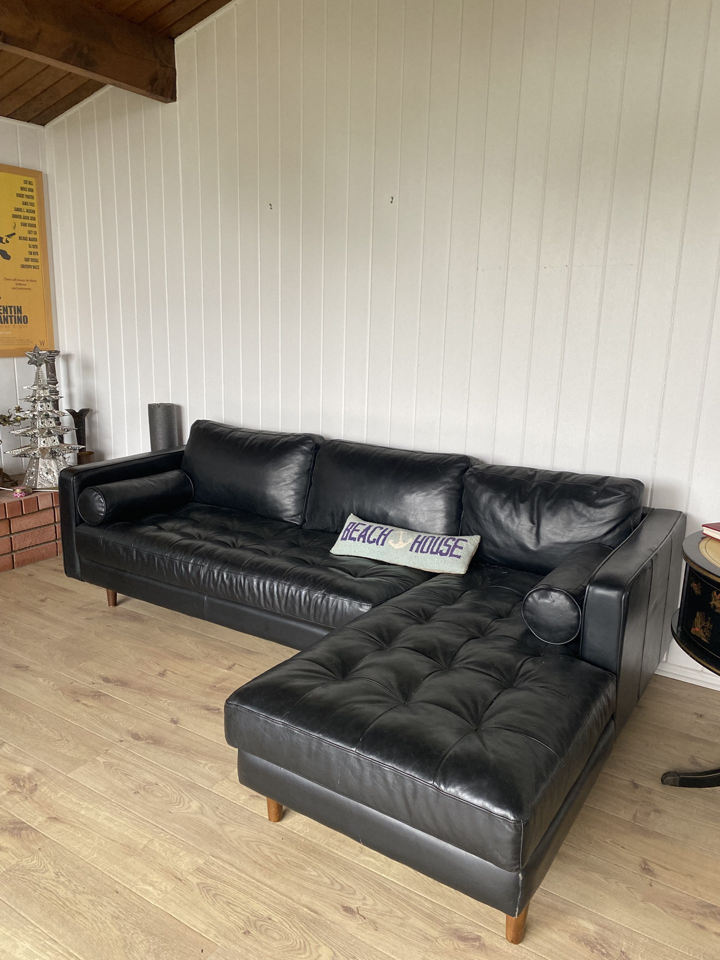 Leather L- Shape Couch