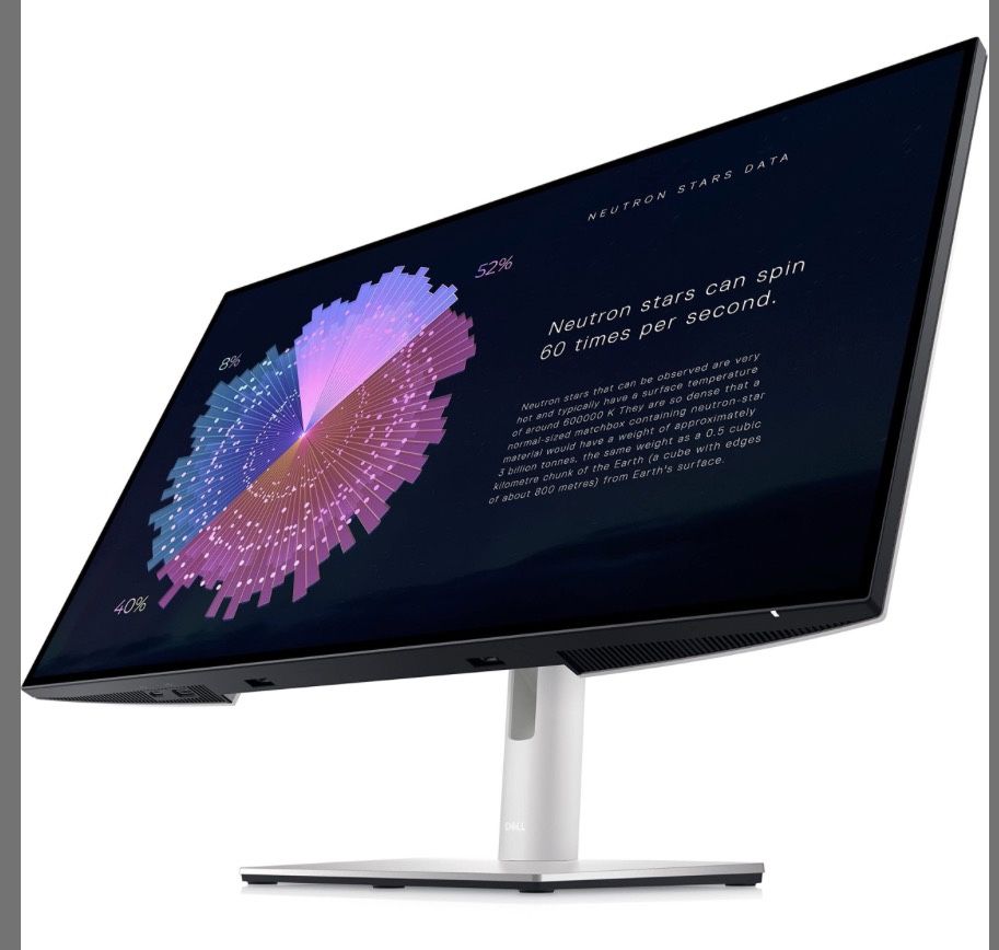 NEW! Dell UltraSharp U2722DE 27" LCD Monitor, Platinum Silver