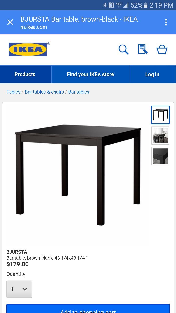 IKEA BJURSTA Dining Table